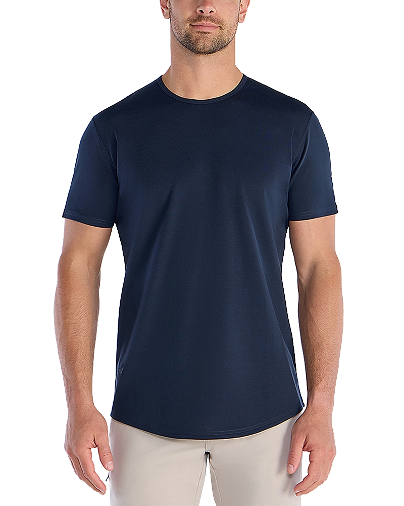 Bylt Basics Drop Cut Tee In Blue