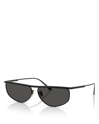 Irregular Oval Sunglasses, 59mm