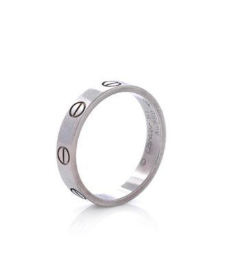  Love Wedding Band Ring 18K White Gold