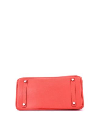 Birkin 30 Handbag Pink Epsom with Palladium Hardware