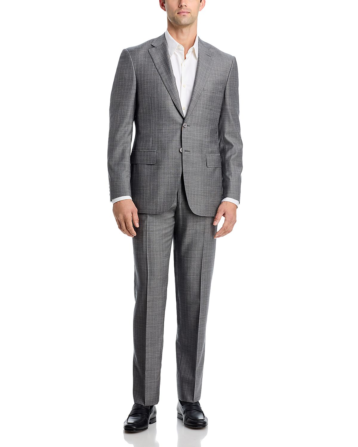 Canali Sienna Denim-Effect Stripe Regular Fit Suit