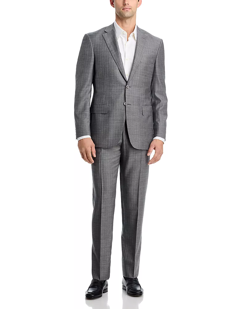 Canali Sienna Denim-Effect Stripe Regular Fit Suit
