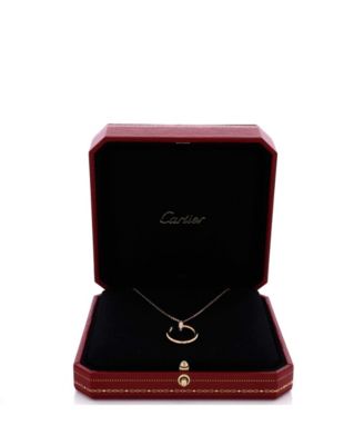 Juste un Clou Pendant Necklace 18K Rose Gold with Diamonds, 15.25 - 16"