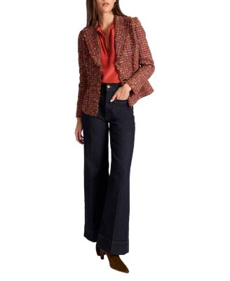 Trish Jacket with Fringe Detail in Luxury Tweed