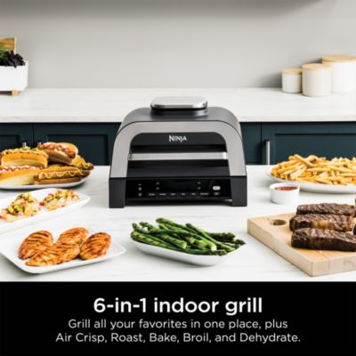 Foodi Smart XL 6-in-1 Indoor Grill &amp; Air Fryer with Built in Thermometer