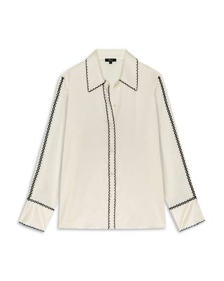 Aloise Long Sleeve Silk Top