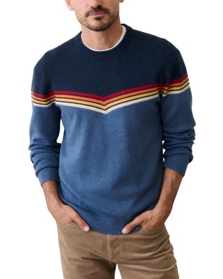 Chevron Varsity Crewneck Sweater