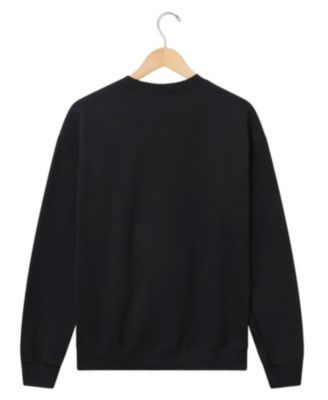 Unisex NFL New York Giants Glitter Helmet Flea Market Crew Fleece Sweatshirt