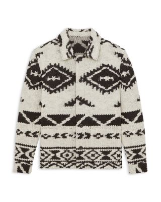 Gillmore Long Sleeve Fair Isle Jacquard Knit Overshirt