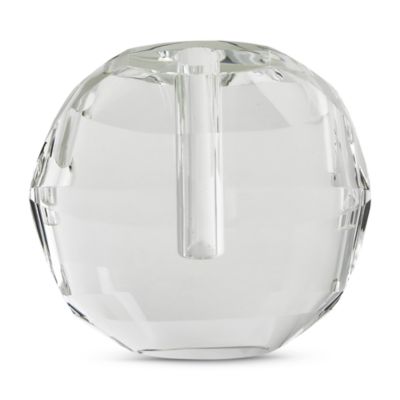 Crystal Glass Optic Vase, Small