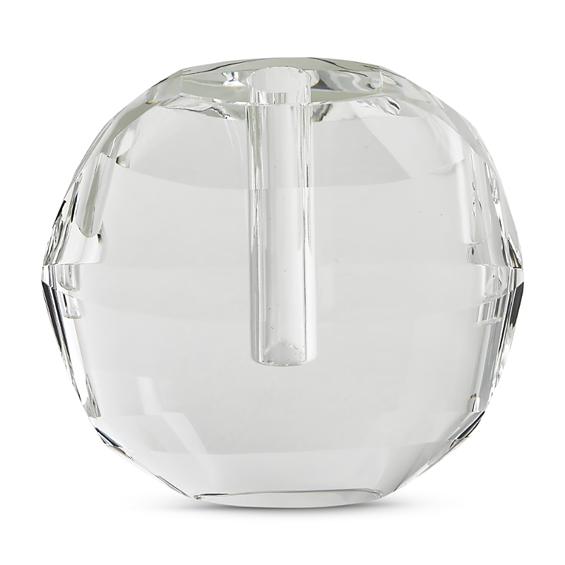 Tizo Crystal Glass Optic Vase, Small In Transparent