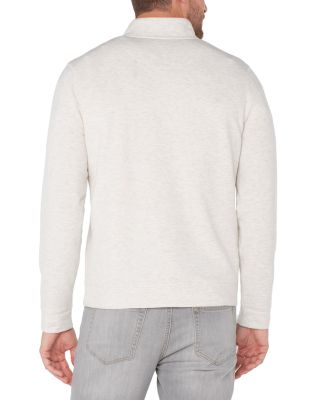 Mock Neck Button Placket Pullover Shirt