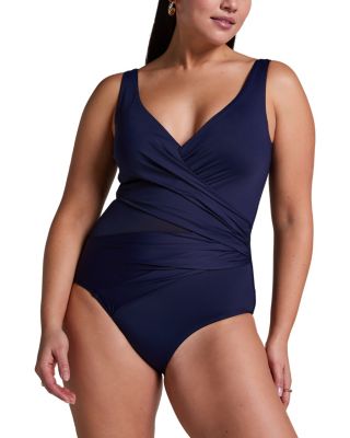 Shaping Shell Mesh Swimsuit