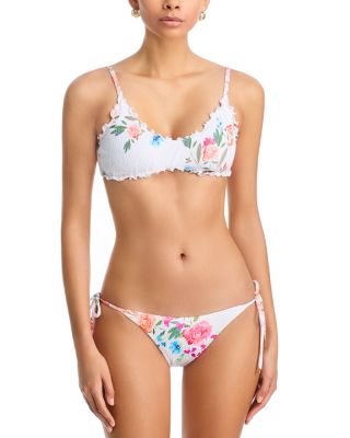 Smocked Tie Side Bikini Bottom