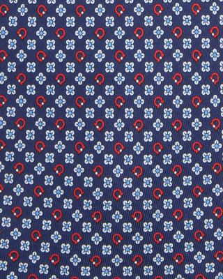 Silk Classic Gancini Floral Tie