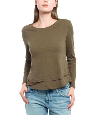  Long Sleeve Mock Layer Tee