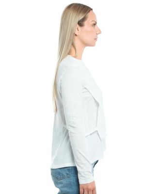  Asymmetric Hem & Body Seams Tee