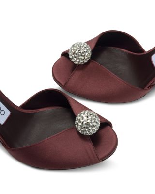 Women's Sacora 85 Satin with Crystal Embellished Sphere Sandals