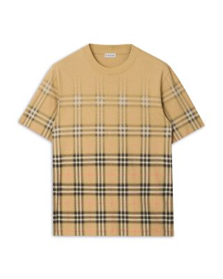 Ryan Gradient Check Cotton T-Shirt