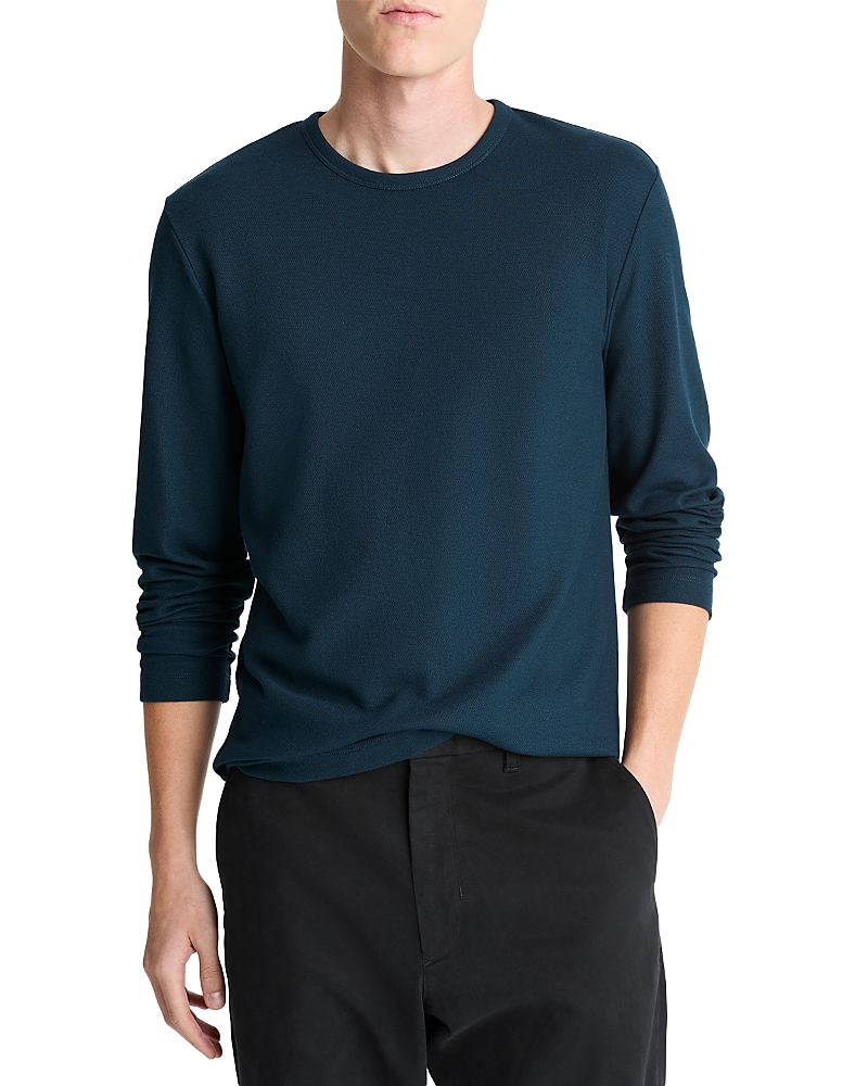 Vince Pima Pique Long Sleeve Tee