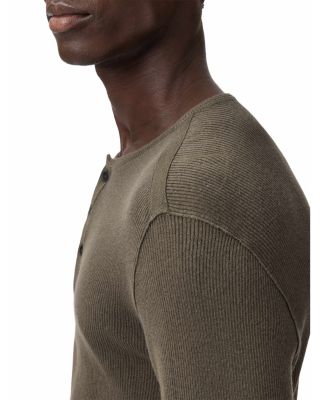 Javis Ribbed Long Sleeve Henley