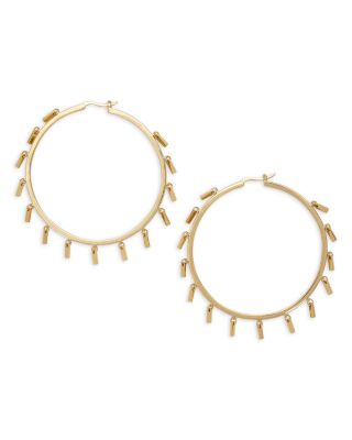 Bar Jewelry Dangling Bar Hoop Earrings