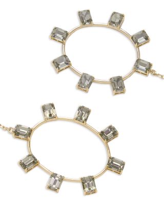 Stone Jewelry Alanna Long Circle Drop Earrings