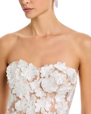 Long 3D Floral Gown - Exclusive