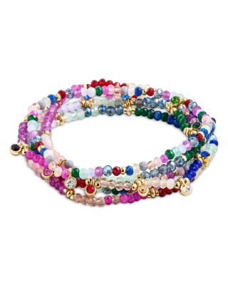 Semi Precious Stone Indya Layered Stretch Bracelet
