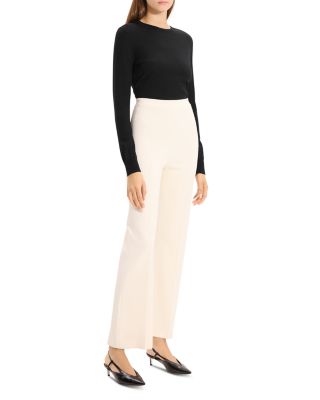 Kick Flare Compact Crepe Pants