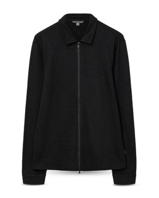 Kassen Jacquard Zip Front Shirt Jacket