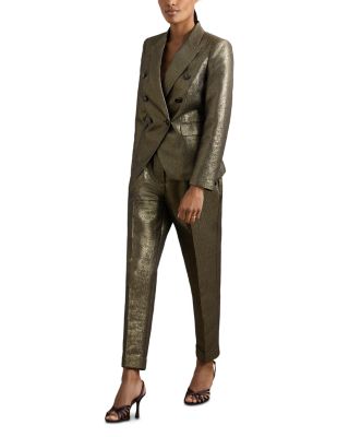Sienna Double Breasted Metallic Blazer