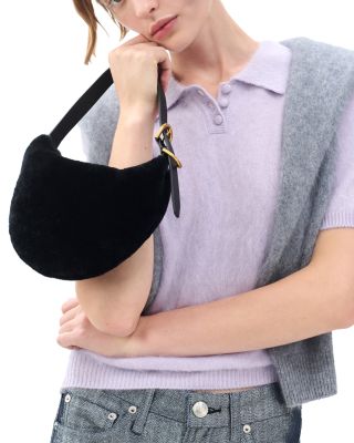 Mercer Small Shearling Hobo Bag