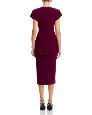 Peplum Cap Sleeve Dress