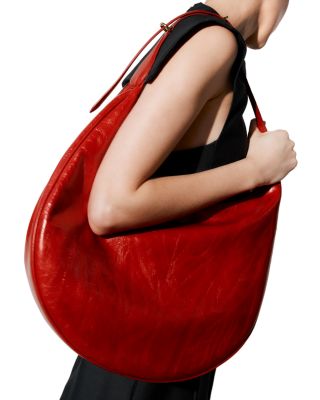 Moon Leather Hobo Bag 