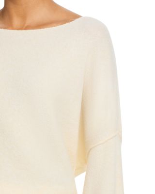 Boat Neck Drop Sleeve Sweater