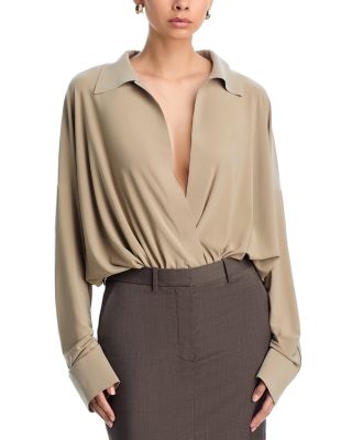 Super Oversized Boyfriend Shirt Bodysuit