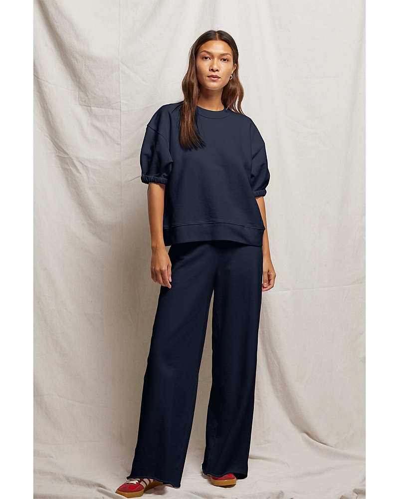 Perfectwhitetee French Terry Puff Sleeve Sweatshirt In Animal Print