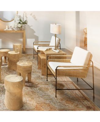 Mesa Natural Wood Side Table