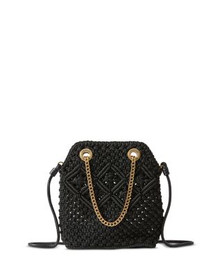 Macrame Slouch Crossbody Bag