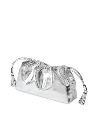 Small Metallic Leather Stash Bag