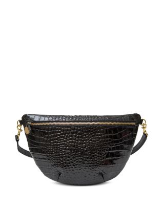 Grande Small Croco Embossed Leather Fanny Pack