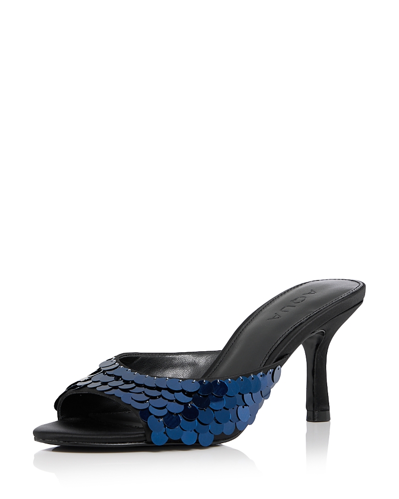 Aqua Women's Shely Sequin Mules - Exclusive