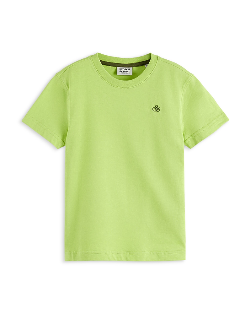 Scotch & Soda Regular Fit Logo Tee - Little Kid, Big Kid In Green