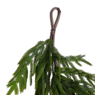 Artificial Real Touch Norfolk Island Pine 6' Garland with Natural Look