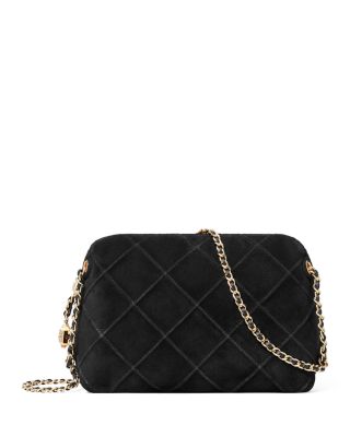 Fleming Quilted Suede Crossbody Bag