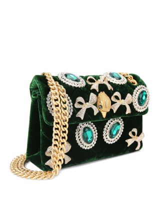 Kensington Mini Embellished Velvet Crossbody Bag 
