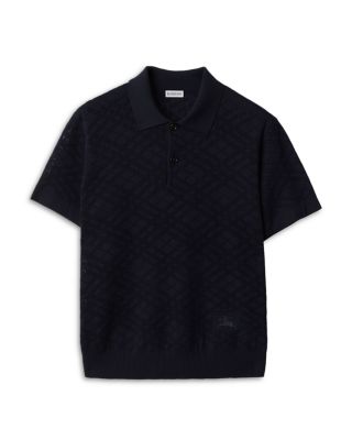 Marcus Check Wool Polo Shirt