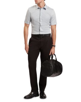 Romann Slim Fit Short Sleeve Button Front Shirt