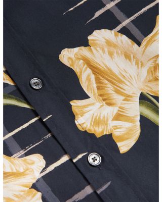 Quorik Printed Long Sleeve Button Front Shirt